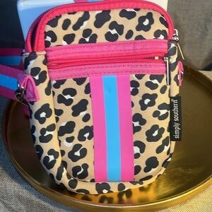 2/$30 Leopard Neoprene Phone Crossbody by Simply Southern